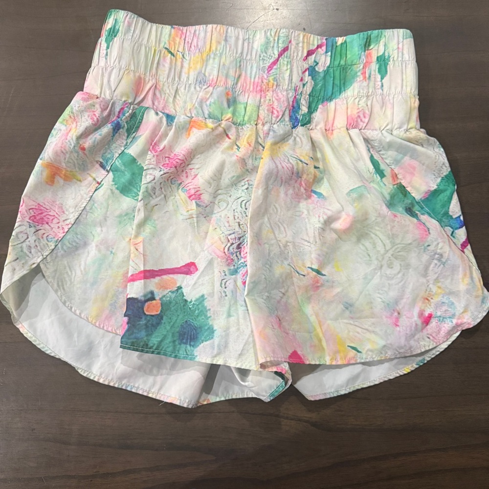 Floral High Waist Women's Shorts